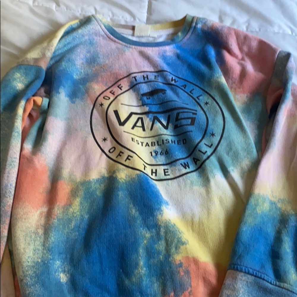 Vans tie dye crew neck!!